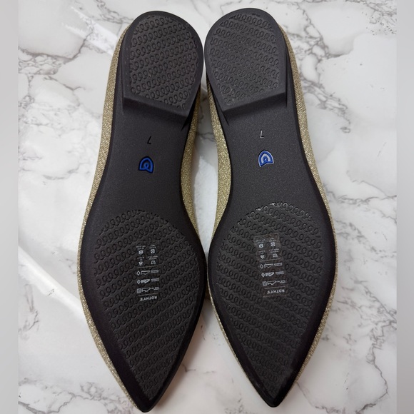 Rothy’s The Double Bit Point 2 Metallic Prosecco Women’s US Size 7 - Picture 10 of 13